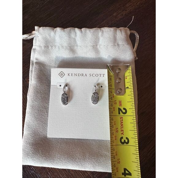 Kendra Scott Grayson Silver Drop Earrings - Picture 5 of 5